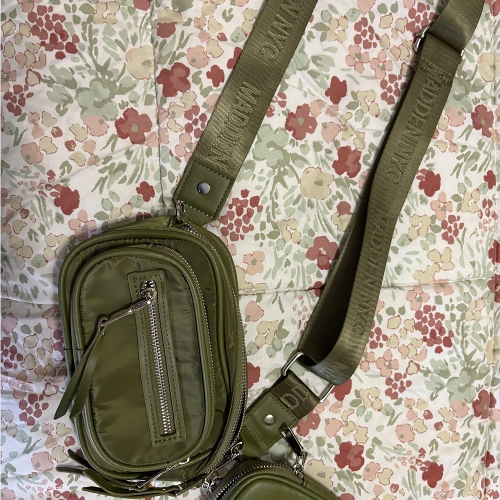 Madden Girl Green Crossbody Bag with Adjustable Straps